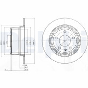 BG3038 Brzdový kotouč DELPHI