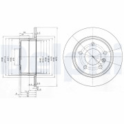 BG3040 Brzdový kotouč DELPHI