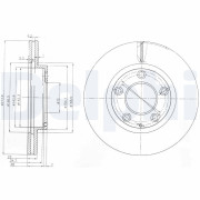 BG3085 Brzdový kotouč DELPHI
