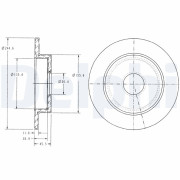 BG3131 Brzdový kotouč DELPHI