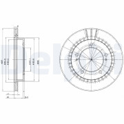 BG3158 Brzdový kotouč DELPHI