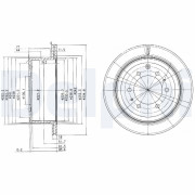 BG3188 Brzdový kotouč DELPHI