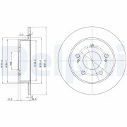 BG3248 Brzdový kotouč DELPHI