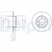 BG3261 DELPHI brzdový kotúč BG3261 DELPHI