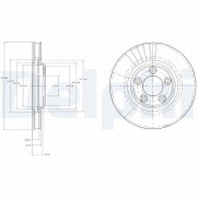 BG3511 DELPHI brzdový kotúč BG3511 DELPHI