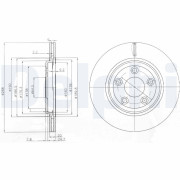 BG3512 Brzdový kotouč DELPHI