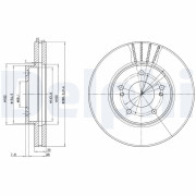 BG3541 Brzdový kotouč DELPHI