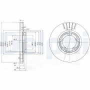 BG3590 Brzdový kotouč DELPHI