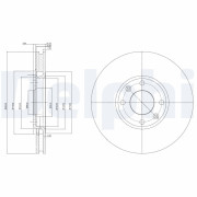 BG3622C Brzdový kotouč DELPHI