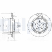 BG3727 Brzdový kotouč DELPHI