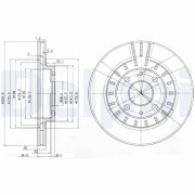 BG3806 Brzdový kotouč DELPHI