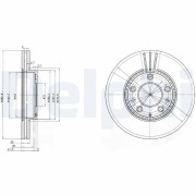 BG3874 Brzdový kotouč DELPHI