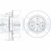 BG3875C DELPHI brzdový kotúč BG3875C DELPHI