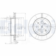 BG3884 Brzdový kotouč DELPHI