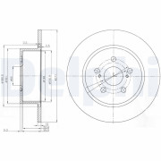 BG3922 Brzdový kotouč DELPHI