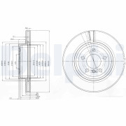 BG3938 Brzdový kotouč DELPHI