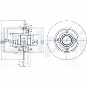 BG3962 Brzdový kotouč DELPHI