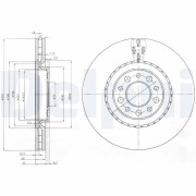 BG3993 Brzdový kotouč DELPHI