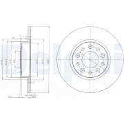 BG3994 Brzdový kotouč DELPHI