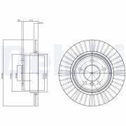 BG3999 Brzdový kotouč DELPHI