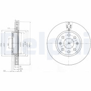 BG4004C Brzdový kotouč DELPHI