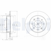 BG4017 Brzdový kotouč DELPHI