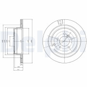 BG4021 Brzdový kotouč DELPHI