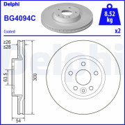 BG4094C Brzdový kotouč DELPHI