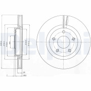 BG4109 Brzdový kotouč DELPHI