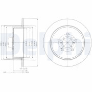BG4129 Brzdový kotouč DELPHI