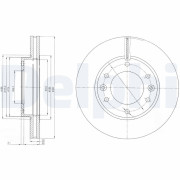 BG4137 Brzdový kotouč DELPHI