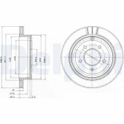 BG4177 DELPHI brzdový kotúč BG4177 DELPHI