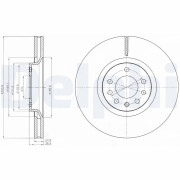 BG4185C Brzdový kotouč DELPHI