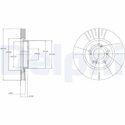 BG4215 Brzdový kotouč DELPHI