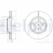 BG4236C Brzdový kotouč DELPHI