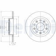 BG4315 DELPHI brzdový kotúč BG4315 DELPHI