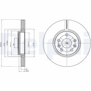 BG4338 Brzdový kotouč DELPHI