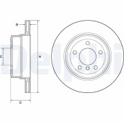 BG4695C Brzdový kotouč DELPHI