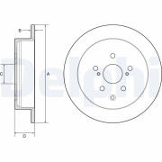 BG4919C Brzdový kotouč DELPHI