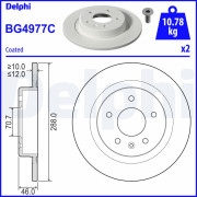 BG4977C Brzdový kotouč DELPHI