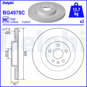 BG4978C DELPHI brzdový kotúč BG4978C DELPHI