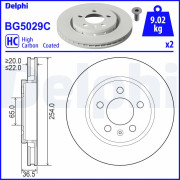 BG5029C Brzdový kotouč DELPHI