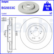 BG5033C Brzdový kotouč DELPHI