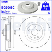 BG5068C Brzdový kotouč DELPHI