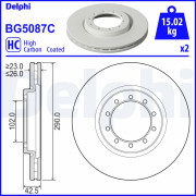 BG5087C DELPHI brzdový kotúč BG5087C DELPHI