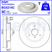 BG5214C Brzdový kotouč DELPHI