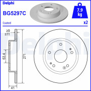 BG5297C Brzdový kotouč DELPHI