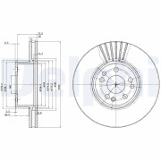 BG739 Brzdový kotouč DELPHI