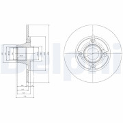 BG9033RS Brzdový kotouč DELPHI