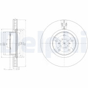 BG9055 Brzdový kotouč DELPHI